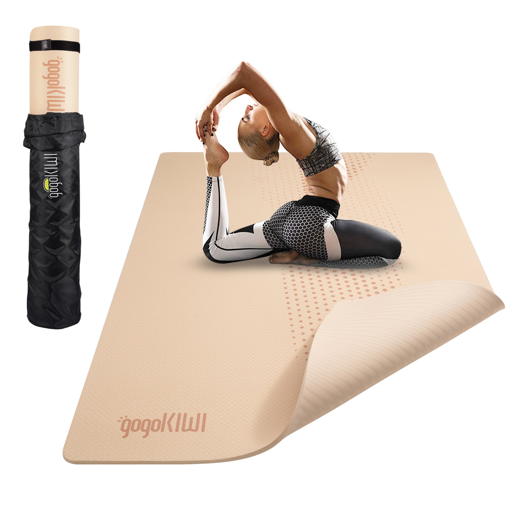 GrandSpace Pattern Edition: The Premier Extra Large Yoga Mat for Home Fitness