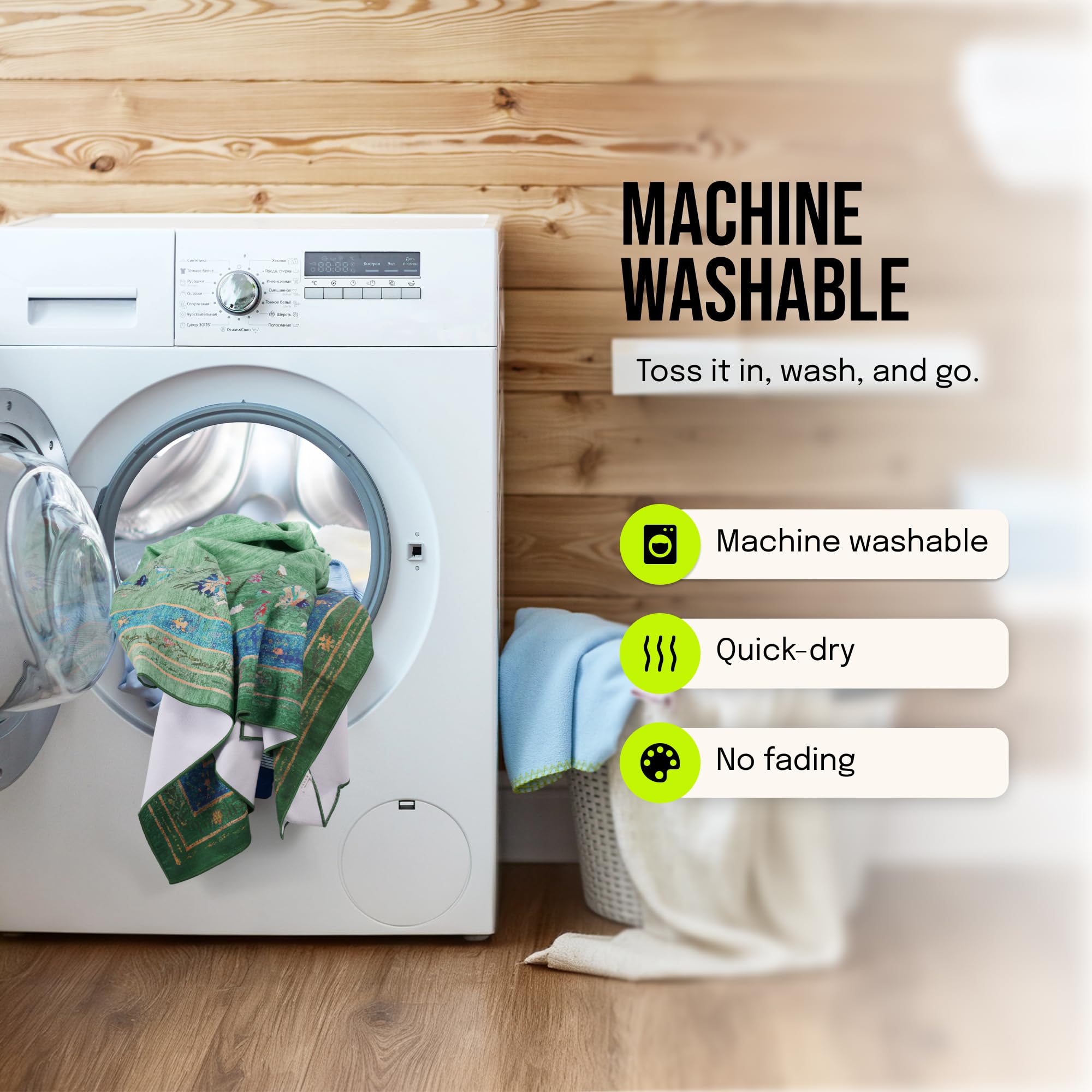 CanvasFlow: Non-Slip Yoga Mat Towel with Printed Design | 72" × 48"