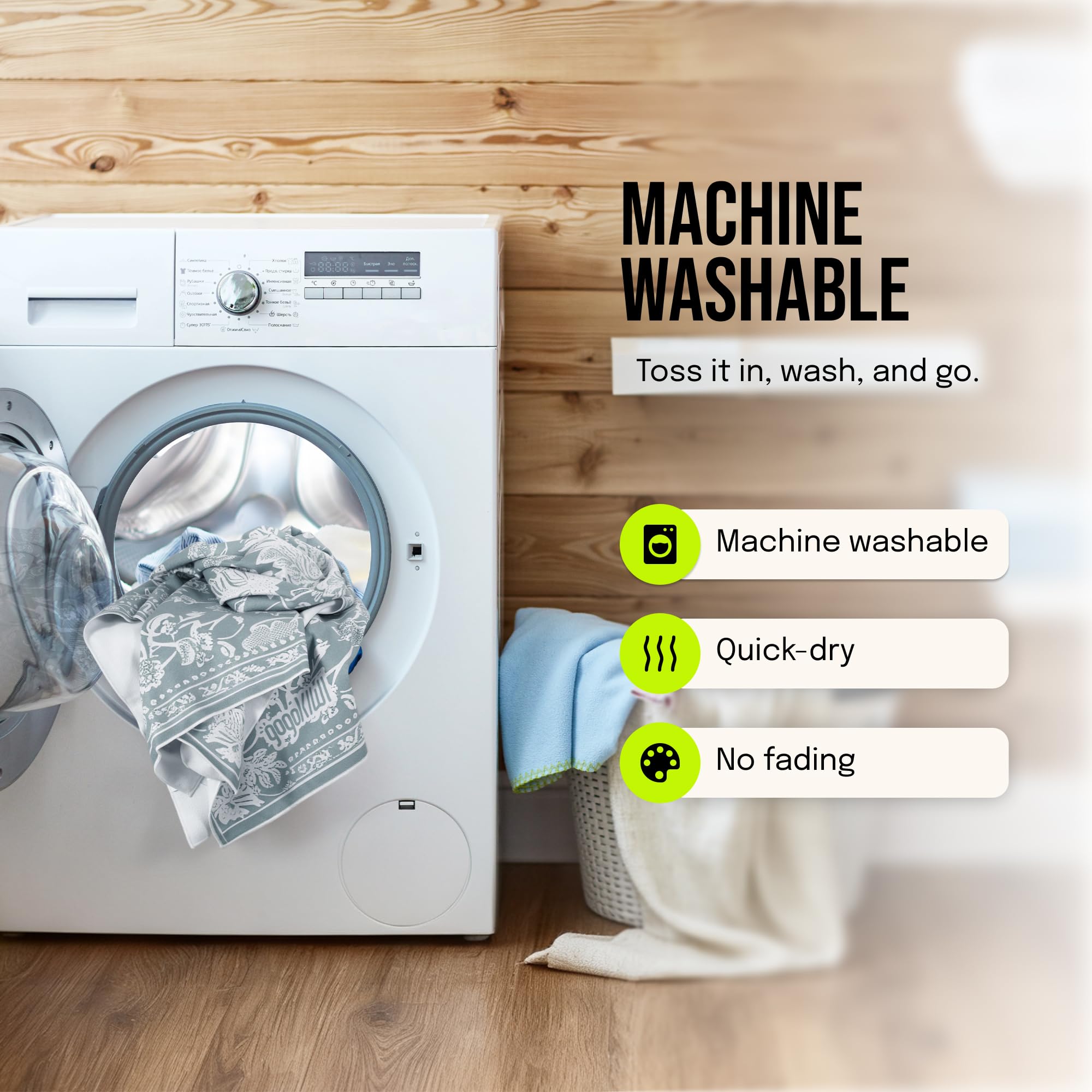 CanvasFlow: Non-Slip Yoga Mat Towel with Printed Design | 72" × 48"