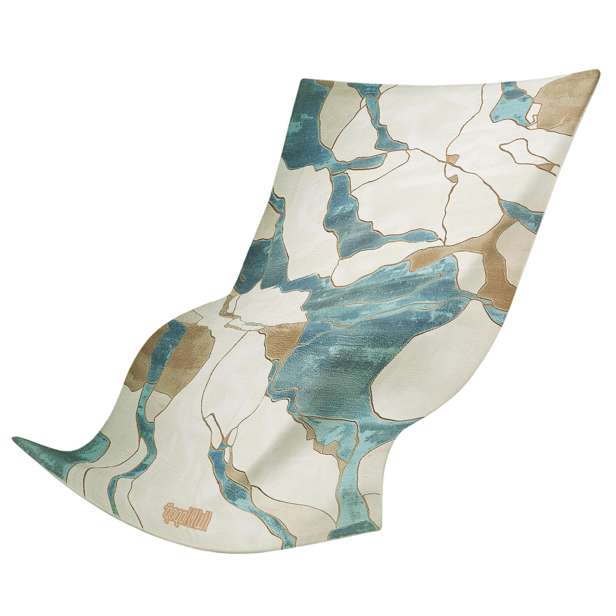 CanvasFlow: Non-Slip Yoga Mat Towel with Printed Design | 72" × 48"