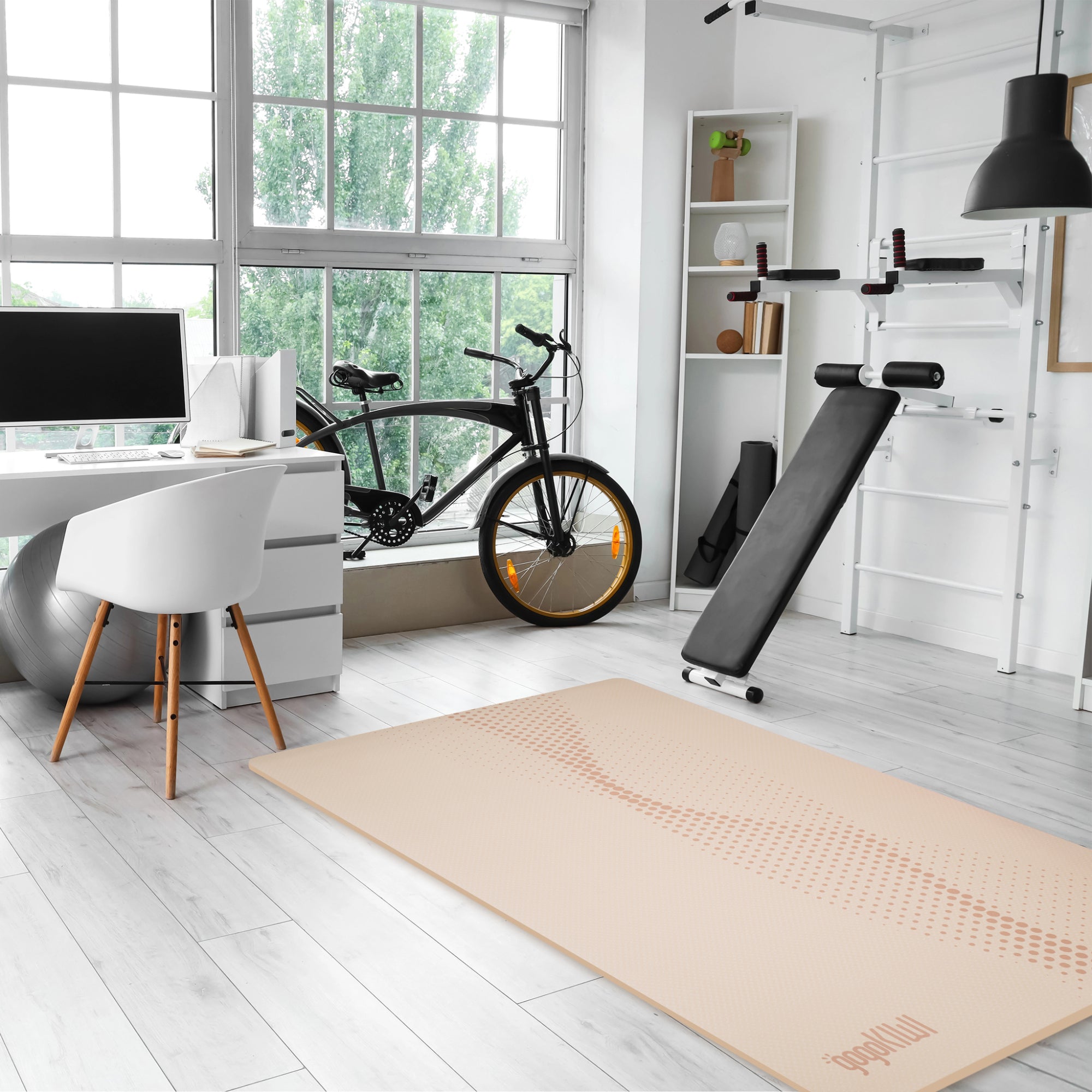 GrandSpace Pattern Edition: The Premier Extra Large Yoga Mat for Home Fitness