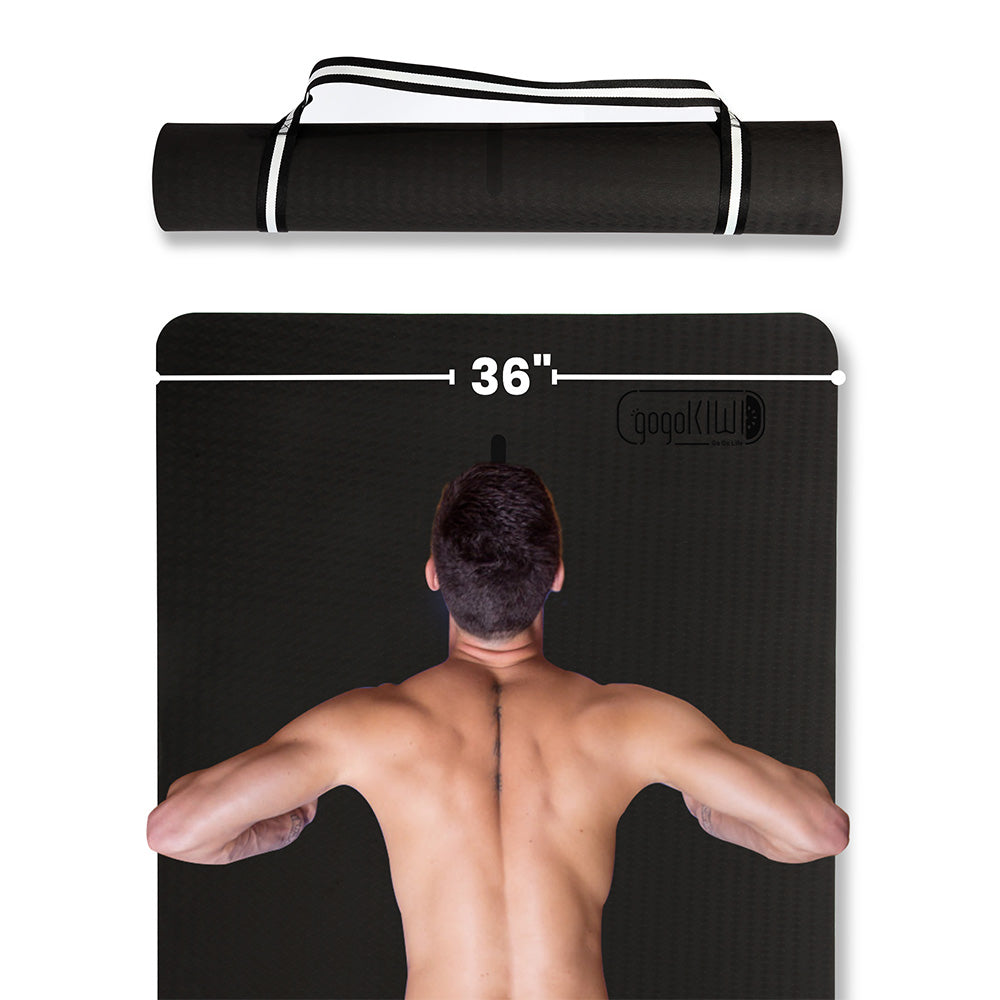 Widewing Mat: Extra Wide 36-inch Yoga Mat by Gogokiwi
