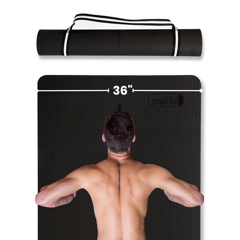 Widewing Mat: Extra Wide 36-inch Yoga Mat by Gogokiwi